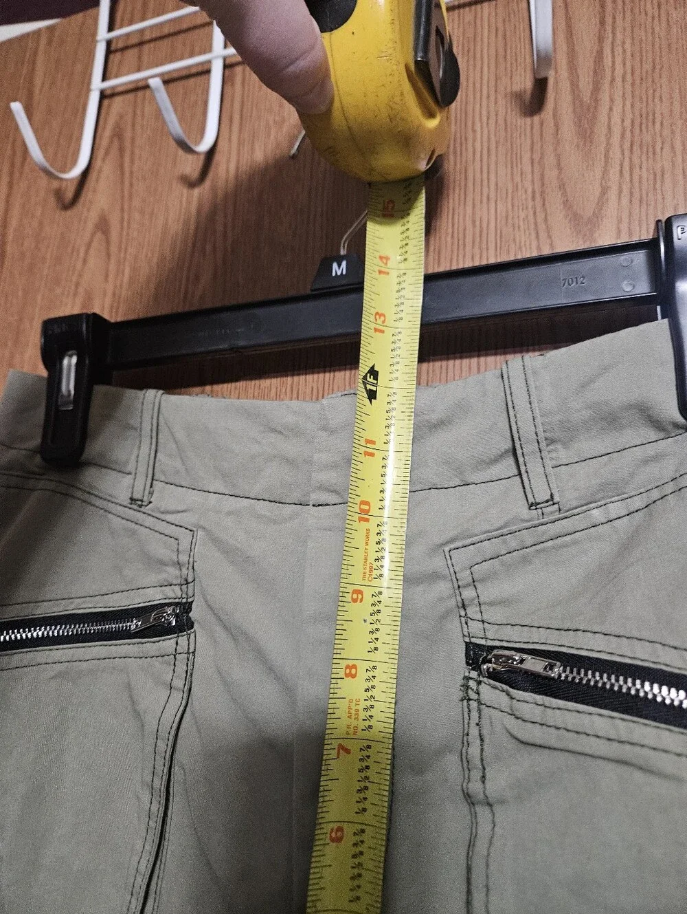 Papermoon Green Wide Leg High Rise Casual Pants Size Medium Zipper Pockets New!